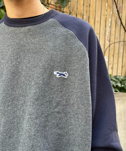 PENNEYS(ぺニーズ)の「【PENNEYS/ぺニーズ】別注 2トーン ラグランスウェット(Tシャツ/カットソー・レディース・ベージュ/ライトグレー/チャコールグレー・LARGE/MEDIUM)」の9枚目の写真