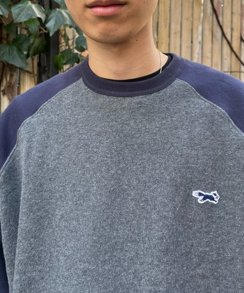 PENNEYS(ぺニーズ)の「【PENNEYS/ぺニーズ】別注 2トーン ラグランスウェット(Tシャツ/カットソー・レディース・ベージュ/ライトグレー/チャコールグレー・LARGE/MEDIUM)」の10枚目の写真