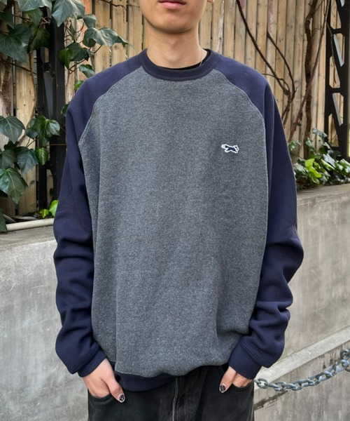 PENNEYS(ぺニーズ)の「【PENNEYS/ぺニーズ】別注 2トーン ラグランスウェット(Tシャツ/カットソー・レディース・ベージュ/ライトグレー/チャコールグレー・LARGE/MEDIUM)」の5枚目の写真