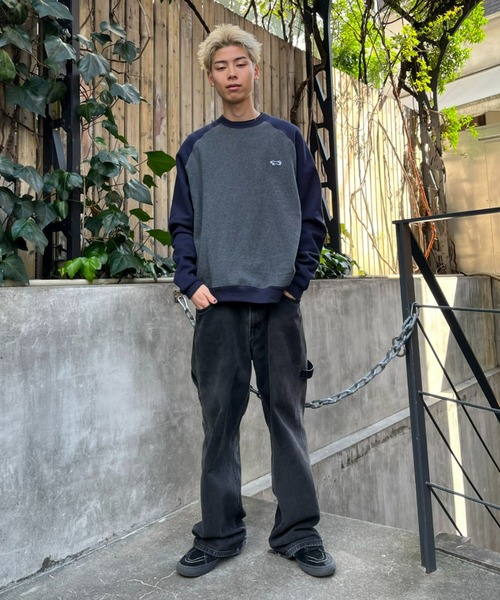 PENNEYS(ぺニーズ)の「【PENNEYS/ぺニーズ】別注 2トーン ラグランスウェット(Tシャツ/カットソー・レディース・ベージュ/ライトグレー/チャコールグレー・LARGE/MEDIUM)」の13枚目の写真