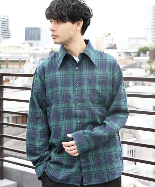 8(eight)（エイト）の「オーバーチェックネルシャツ（シャツ/ブラウス