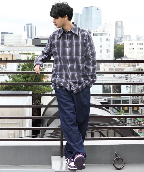 8(eight)（エイト）の「オーバーチェックネルシャツ（シャツ/ブラウス