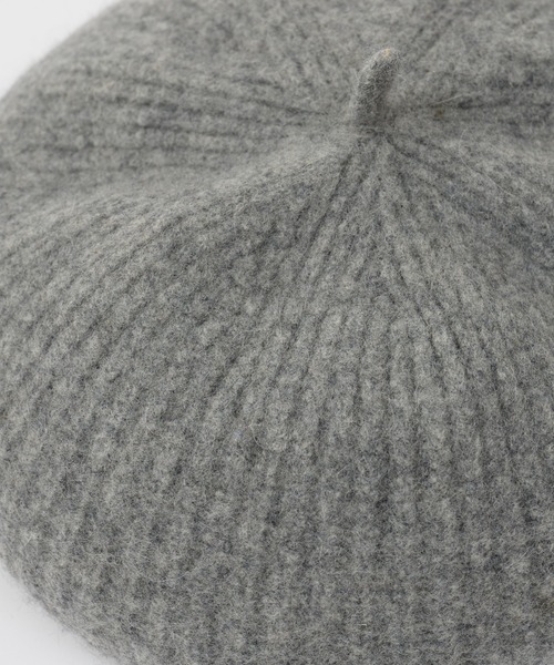 COLONY 2139（コロニートゥーワンスリーナイン）の「リブ編みベレー（ハンチング/ベレー帽・レディース・ブラック/ライトグレー/アイボリー・FREE）」の4枚目の写真