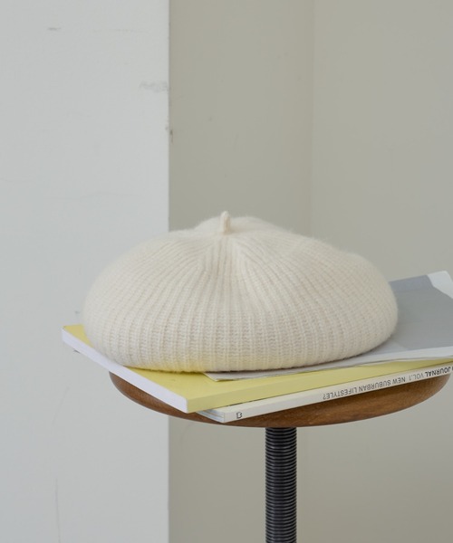 COLONY 2139（コロニートゥーワンスリーナイン）の「リブ編みベレー（ハンチング/ベレー帽・レディース・ブラック/ライトグレー/アイボリー・FREE）」の12枚目の写真