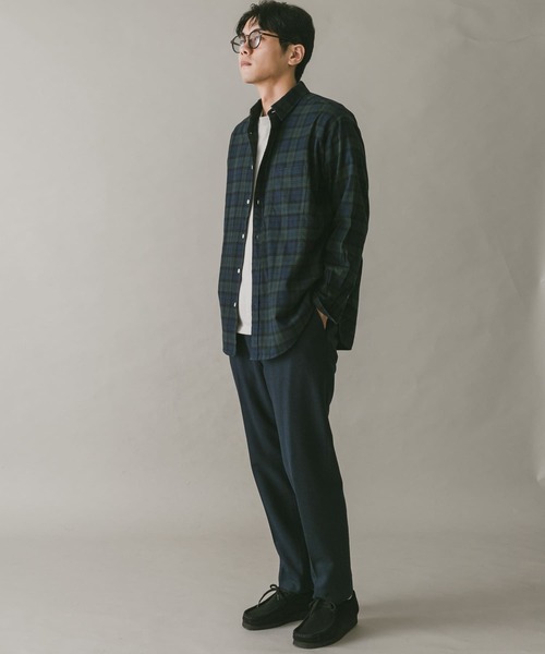 URBAN RESEARCH DOORS(アーバンリサーチドアーズ)の「ウールフラノテーパードトラウザー(その他パンツ・メンズ・チャコールグレー/ブラック系その他/ホワイト系その他/ブラウン/ネイビー・SMALL/MEDIUM/LARGE)」の9枚目の写真