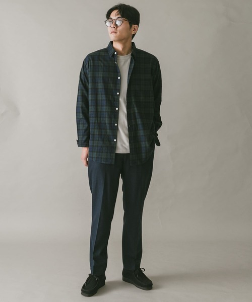 URBAN RESEARCH DOORS(アーバンリサーチドアーズ)の「ウールフラノテーパードトラウザー(その他パンツ・メンズ・チャコールグレー/ブラック系その他/ホワイト系その他/ブラウン/ネイビー・SMALL/MEDIUM/LARGE)」の10枚目の写真