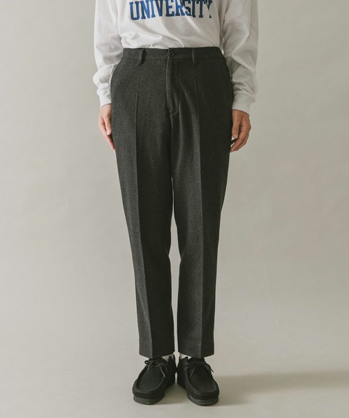 URBAN RESEARCH DOORS(アーバンリサーチドアーズ)の「ウールフラノテーパードトラウザー(その他パンツ・メンズ・チャコールグレー/ブラック系その他/ホワイト系その他/ブラウン/ネイビー・SMALL/MEDIUM/LARGE)」の12枚目の写真