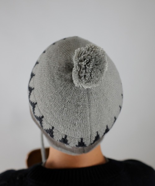 NUMBER (N)INE（ナンバーナイン）の「NUMBER (N)INE/ナンバーナイン ZIGZAG JACQUARD BEANIE/ジグザグ ジャガード ウール混 ニットキャップ ビーニー（ニットキャップ/ビーニー・メンズ・ブラック/ライトブラウン/カーキ・FREE）」の20枚目の写真