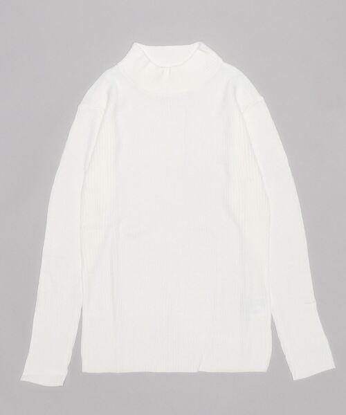 STYLEBLOCK（スタイルブロック）の「ストレッチリブモックネックセーター（ニット/セーター・メンズ・グリーン/ブラック/グレイッシュベージュ/セージグリーン/オフホワイト/チャコール/グレー/ワイン・L/M/LL）」の2枚目の写真