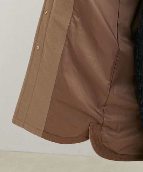 PUAL CE CIN（ピュアルセシン）の「ウールライクステンカラーコート（ステンカラーコート・レディース・スミクロ/キャメル・FREE）」の15枚目の写真