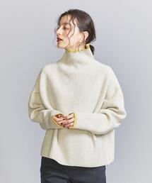 BEAUTY&YOUTH UNITED ARROWS | カラーネップ ライン タートルネック ウール ニット(ニット/セーター)
