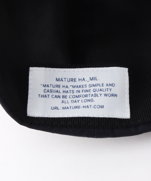mature ha.(マチュア)の「【mature.ha / マチュアーハ】Trainer cap water proof(キャップ・メンズ・ネイビー・FREE)」の8枚目の写真