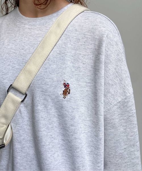 U.S. POLO ASSN.(ユーエスポロアッスン)の「1ポイント刺繍裏毛クルーネックスウェット(スウェット・メンズ・グレー/ブラック/ベージュ・MEDIUM/LARGE)」の10枚目の写真