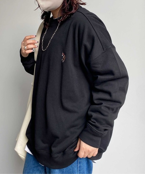 U.S. POLO ASSN.(ユーエスポロアッスン)の「1ポイント刺繍裏毛クルーネックスウェット(スウェット・メンズ・グレー/ブラック/ベージュ・MEDIUM/LARGE)」の5枚目の写真