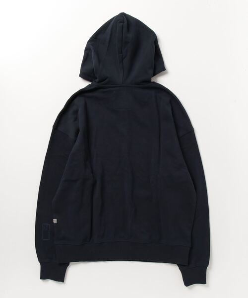 G-STAR（ジースター）の「IRREGULAR GRAPHICS POCKET LOOSE HOODIE/オーバーサイズパーカー/グラフィック（パーカー・メンズ・ダークブルー/グレー系その他・X-LARGE/LARGE/SMALL/MEDIUM/X-SMALL）」の15枚目の写真