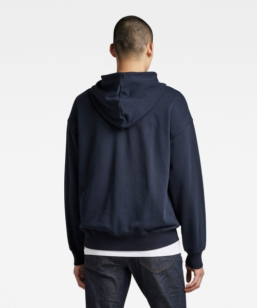 G-STAR（ジースター）の「IRREGULAR GRAPHICS POCKET LOOSE HOODIE/オーバーサイズパーカー/グラフィック（パーカー・メンズ・ダークブルー/グレー系その他・X-LARGE/LARGE/SMALL/MEDIUM/X-SMALL）」の9枚目の写真