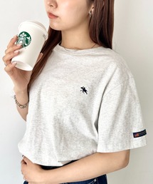 【POLOCHAMPS/ポロチャンプス】 別注 ワンポイント刺繍 クルーネック半袖Tシャツ