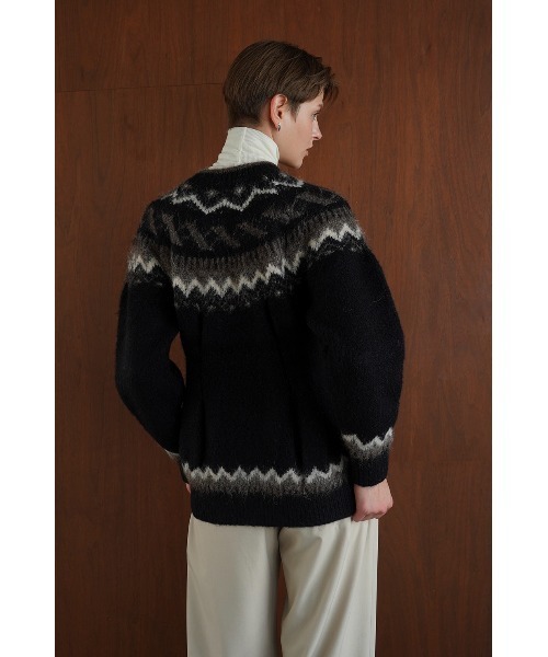 CLANE（クラネ）の「CLANE/クラネ/NORDIC WEST SHAPE CARDIGAN 