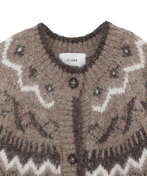 カーディガン CLANE - CLANE NORDIC WEST SHAPE CARDIGAN CLANE / NORDIC WEST SHAPE CARDIGAN