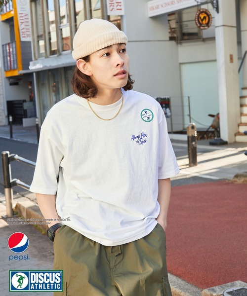 DISCUS ATHLETIC×PEPSI】コラボ ナンバリングロゴ/バックプリント