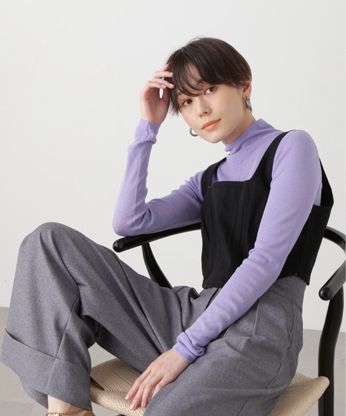 N.(N. Natural Beauty Basic)(エヌエヌナチュラルビューティーベーシック)の「◆デニムスクエアビスチェ(ベスト・レディース・ブラック/インディゴブルー・MEDIUM)」の14枚目の写真