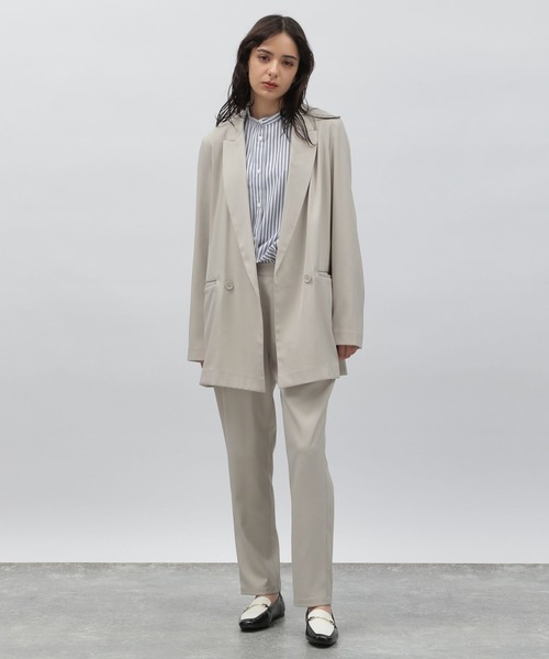 LAKOLE（ラコレ）の「タックテーパードパンツ[セットアップ対応] / 184014（その他パンツ・レディース・ライトベージュ/ブラック/サンドグレー・SMALL/MEDIUM）」の6枚目の写真