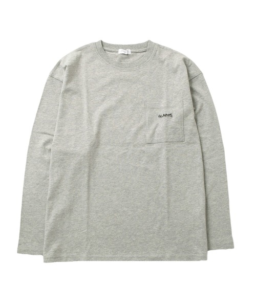GLAZOS(グラソス)の「ポケット刺繍長袖Tシャツ(Tシャツ/カットソー・キッズ・チャコールグレー/ホワイト/グレー・140cm/150cm/170cm/160cm)」の4枚目の写真