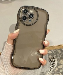 【urge select】カメラハート クリア シリコン ストラップホール iPhone/アイフォンケース