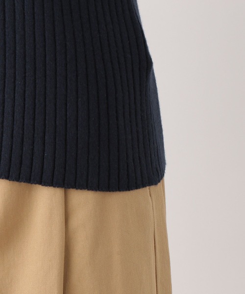 LEPSIM（レプシィム）の「12ゲージ袖スリットリブニット　172931（ニット/セーター・レディース・オフホワイト/ライトグリーン/ネイビー・FREE）」の18枚目の写真