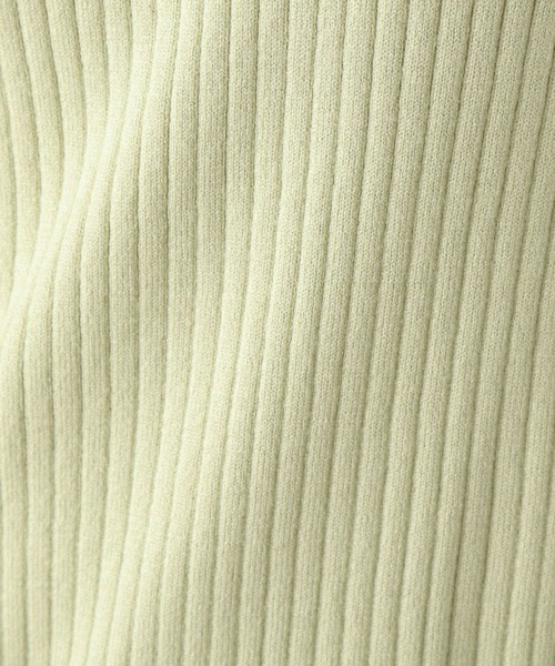 LEPSIM（レプシィム）の「12ゲージ袖スリットリブニット　172931（ニット/セーター・レディース・オフホワイト/ライトグリーン/ネイビー・FREE）」の6枚目の写真