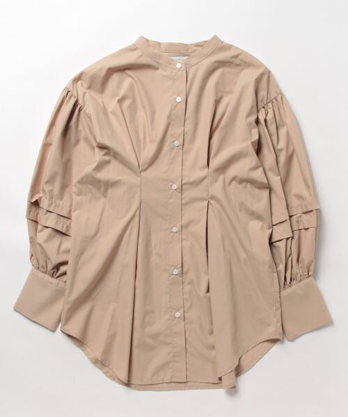 Doux archives（ドゥアルシーヴ）の「ビスチェセットランタンスリーブシャツ（シャツ/ブラウス・レディース・オフホワイト/ブルー/ベージュ・FREE）」の5枚目の写真