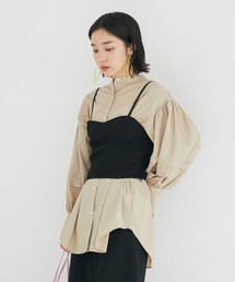 ビスチェセットランタンスリーブシャツ