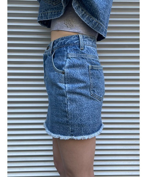 ENVYM（アンビー）の「ＥＮＶＹＭロゴデニムＳＫ（スカート・レディース・ブラック/ブルー・SMALL/MEDIUM）」の21枚目の写真