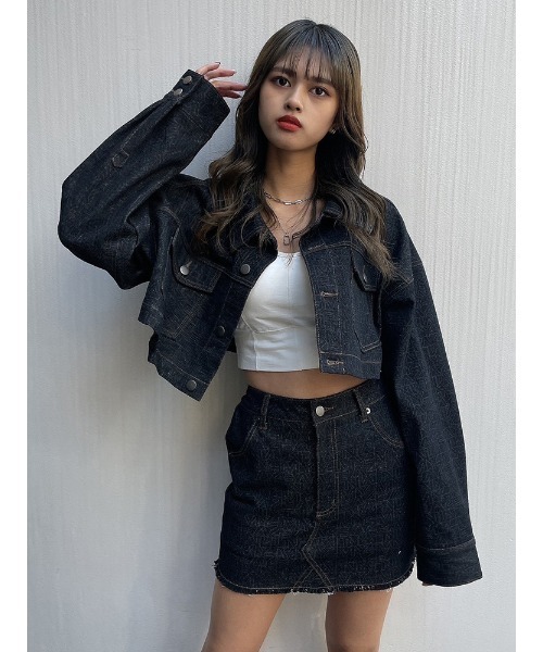 ENVYM（アンビー）の「ＥＮＶＹＭロゴデニムＳＫ（スカート・レディース・ブラック/ブルー・SMALL/MEDIUM）」の18枚目の写真