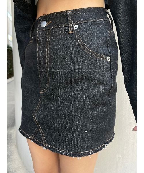 ENVYM（アンビー）の「ＥＮＶＹＭロゴデニムＳＫ（スカート・レディース・ブラック/ブルー・SMALL/MEDIUM）」の22枚目の写真