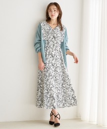 【WEB限定アイテム】BIGカラー花柄ワンピ 189614