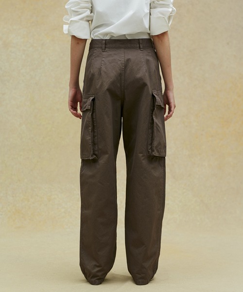 NANO universe（ナノユニバース）の「LB.02/ガーメントダイカーゴパンツ（カーゴパンツ・レディース・ホワイト/モカ・Ⅰ/Ⅱ/Ⅲ）」の7枚目の写真