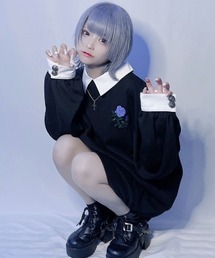 ililil イルイルイル あのね。 ブルーローズ スウェット トレーナー ililil（イルイルイル） tシャツ 「ililil/イルイルイル」「あのね