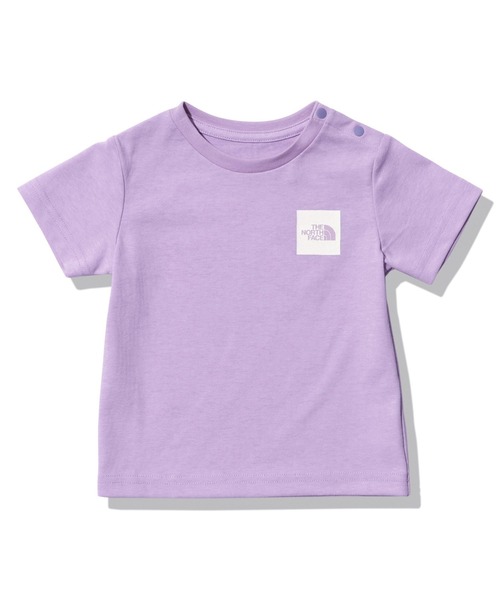 THE NORTH FACE（ザノースフェイス）の「THE NORTH FACE BABY S/S Small Square Logo Tee NTB32358（Tシャツ/カットソー・キッズ・パープル/ブラック/ホワイト/オリーブ・80/90）」の4枚目の写真