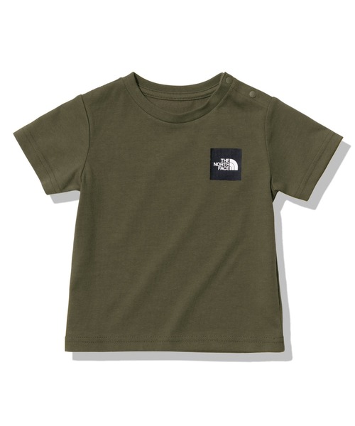THE NORTH FACE（ザノースフェイス）の「THE NORTH FACE BABY S/S Small Square Logo Tee NTB32358（Tシャツ/カットソー・キッズ・パープル/ブラック/ホワイト/オリーブ・80/90）」の3枚目の写真