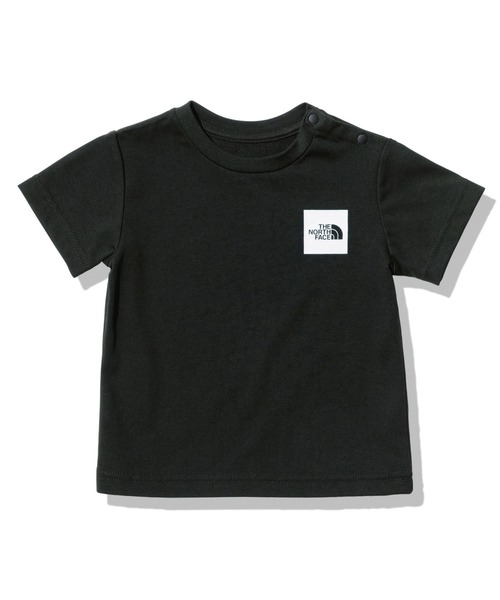 THE NORTH FACE（ザノースフェイス）の「THE NORTH FACE BABY S/S Small Square Logo Tee NTB32358（Tシャツ/カットソー・キッズ・パープル/ブラック/ホワイト/オリーブ・80/90）」の2枚目の写真