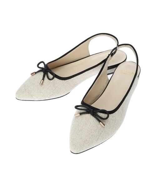 Te chichi TERRASSE（テチチテラス）の「スリングバックバレエシューズ（バレエシューズ・レディース・ブラック/オフホワイト/ブラウン・MEDIUM/LARGE）」の8枚目の写真