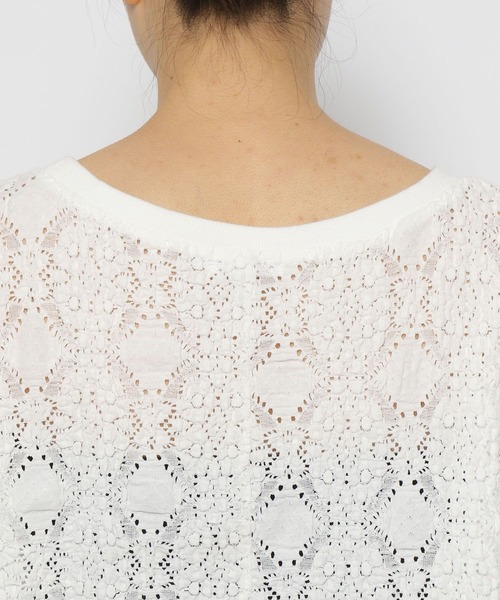 LEPSIM（レプシィム）の「ソウレースプルオーバー　174674（Tシャツ/カットソー・レディース・ライム/オフホワイト/ブラック/ベージュ・FREE）」の17枚目の写真