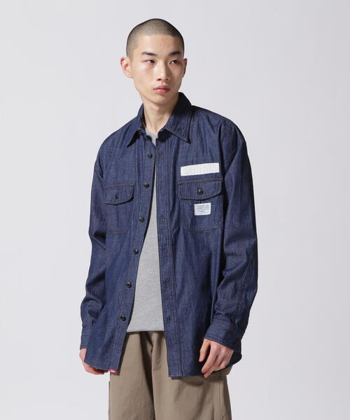 AVIREX(アヴィレックス)の「【WEB&DEPOT限定】DENIM WORK SHIRT / デニム ワーク シャツ / AVIREX / アヴィレックス(シャツ/ブラウス・メンズ・その他6/ワンウォッシュ・L/M/XL/2XL)」の16枚目の写真
