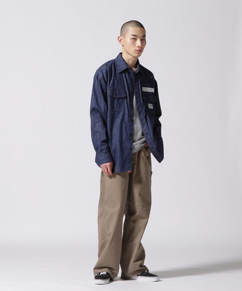 AVIREX(アヴィレックス)の「【WEB&DEPOT限定】DENIM WORK SHIRT / デニム ワーク シャツ / AVIREX / アヴィレックス(シャツ/ブラウス・メンズ・その他6/ワンウォッシュ・L/M/XL/2XL)」の14枚目の写真