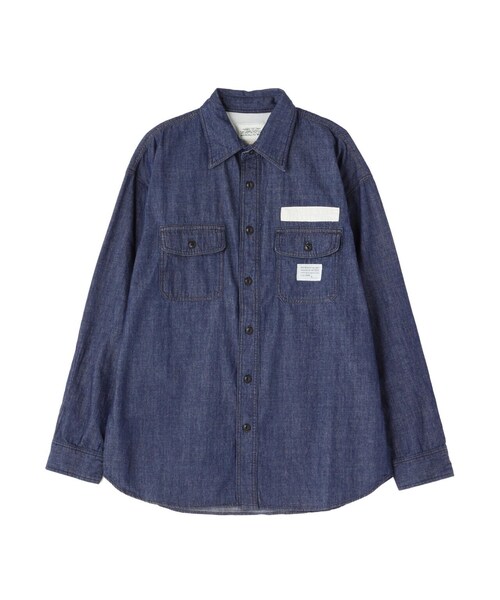 AVIREX(アヴィレックス)の「【WEB&DEPOT限定】DENIM WORK SHIRT / デニム ワーク シャツ / AVIREX / アヴィレックス(シャツ/ブラウス・メンズ・その他6/ワンウォッシュ・L/M/XL/2XL)」の22枚目の写真
