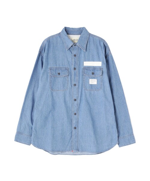 AVIREX(アヴィレックス)の「【WEB&DEPOT限定】DENIM WORK SHIRT / デニム ワーク シャツ / AVIREX / アヴィレックス(シャツ/ブラウス・メンズ・その他6/ワンウォッシュ・L/M/XL/2XL)」の9枚目の写真