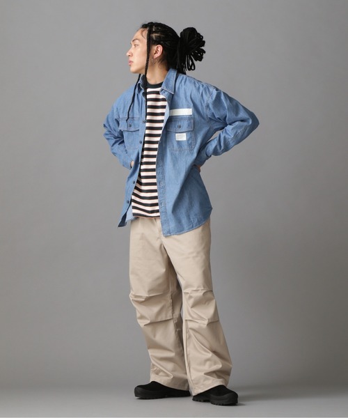 AVIREX(アヴィレックス)の「【WEB&DEPOT限定】DENIM WORK SHIRT / デニム ワーク シャツ / AVIREX / アヴィレックス(シャツ/ブラウス・メンズ・その他6/ワンウォッシュ・L/M/XL/2XL)」の6枚目の写真