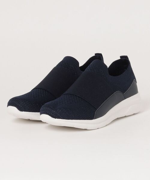 chumchum（チャムチャム）の「Hi! My Zoo　軽量 バンドスニーカー（スニーカー・レディース・ネイビー/ライトベージュ/ブラック・23.0cm/23.5cm/24.0cm/24.5cm/22.5cm）」の3枚目の写真