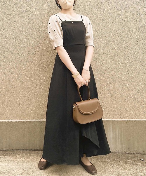 GeeRA（ジーラ）の「夏 にぴったり。ドット柄ジャガード半袖トップス（ニット/セーター・レディース・ブラック/ベージュ/ネイビー/グレー・MEDIUM/LARGE）」の21枚目の写真